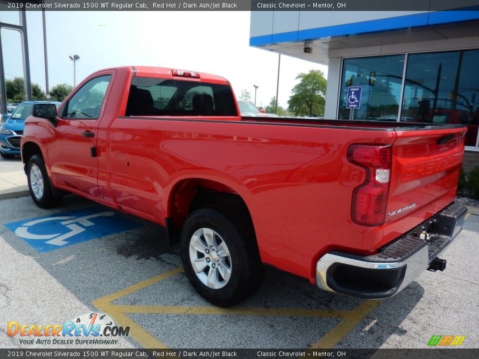 2019 Chevrolet Silverado 1500 WT Regular Cab Red Hot / Dark Ash/Jet Black Photo #5