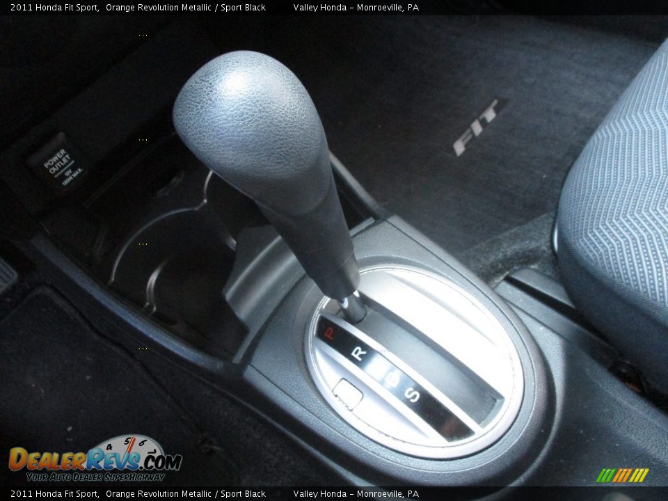 2011 Honda Fit Sport Orange Revolution Metallic / Sport Black Photo #13