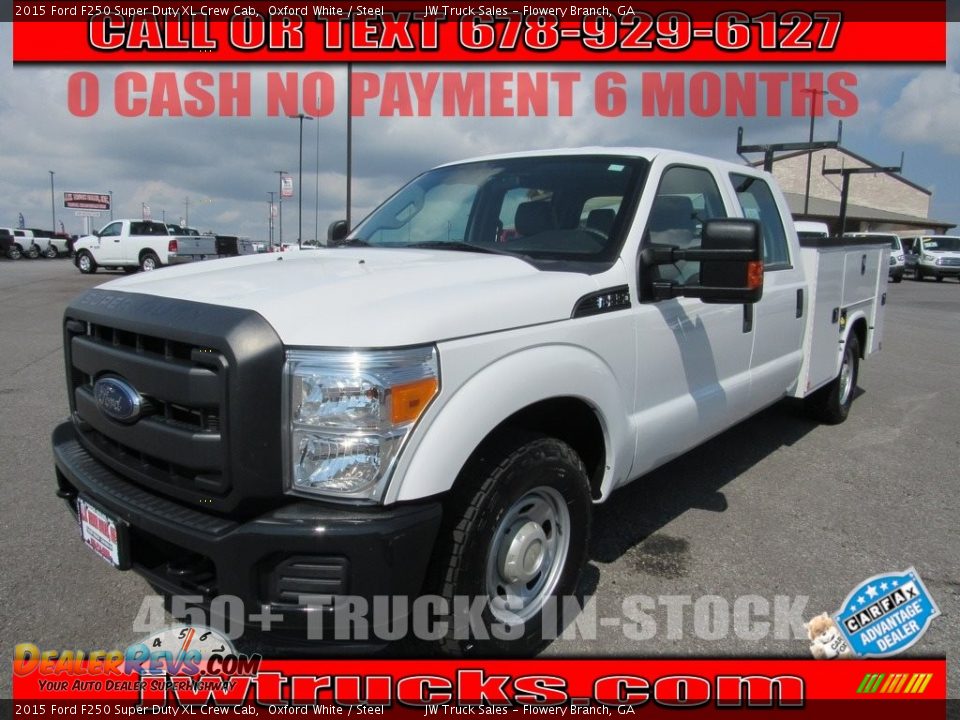 2015 Ford F250 Super Duty XL Crew Cab Oxford White / Steel Photo #1