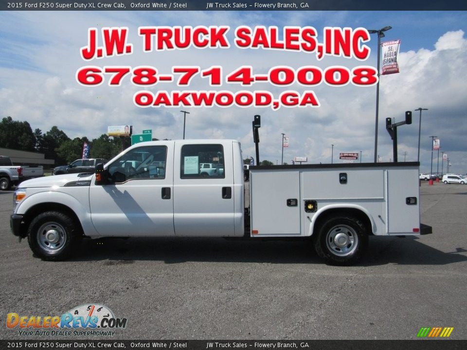 2015 Ford F250 Super Duty XL Crew Cab Oxford White / Steel Photo #2