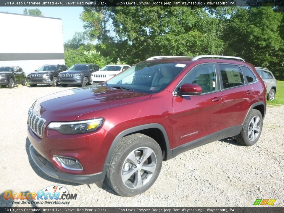 2019 Jeep Cherokee Limited 4x4 Velvet Red Pearl / Black Photo #1