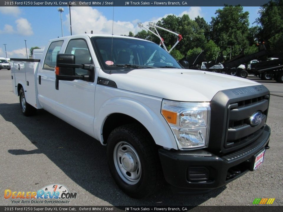 2015 Ford F250 Super Duty XL Crew Cab Oxford White / Steel Photo #7