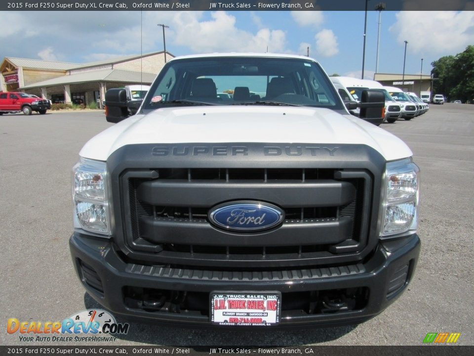 2015 Ford F250 Super Duty XL Crew Cab Oxford White / Steel Photo #8