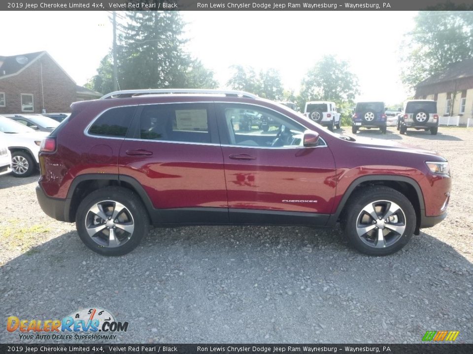 2019 Jeep Cherokee Limited 4x4 Velvet Red Pearl / Black Photo #6