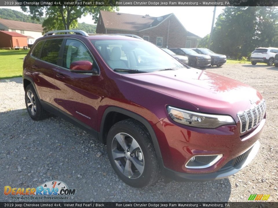 2019 Jeep Cherokee Limited 4x4 Velvet Red Pearl / Black Photo #7