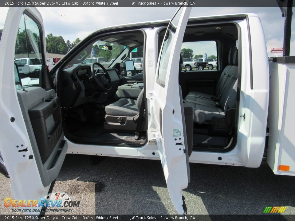 2015 Ford F250 Super Duty XL Crew Cab Oxford White / Steel Photo #19