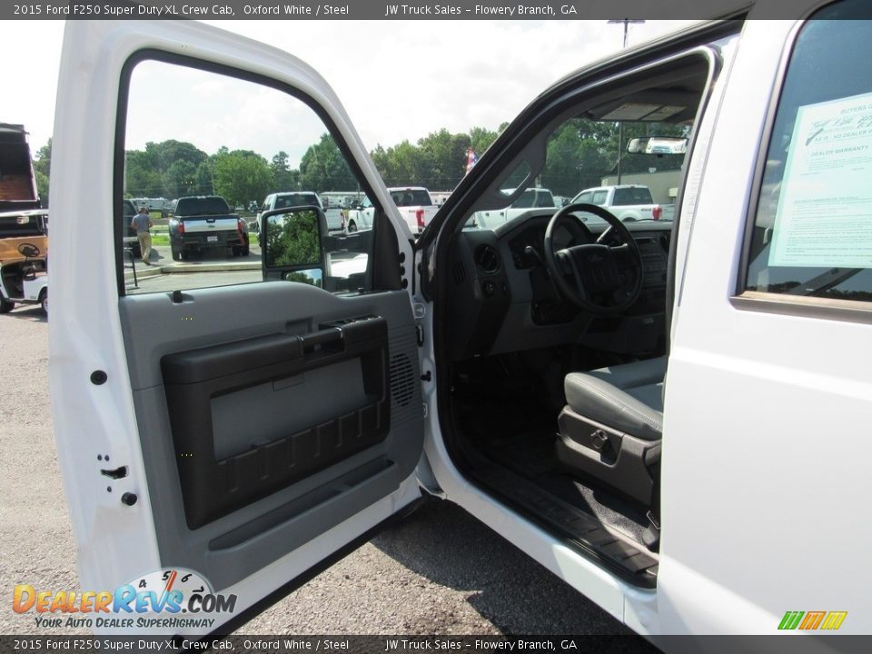 2015 Ford F250 Super Duty XL Crew Cab Oxford White / Steel Photo #20