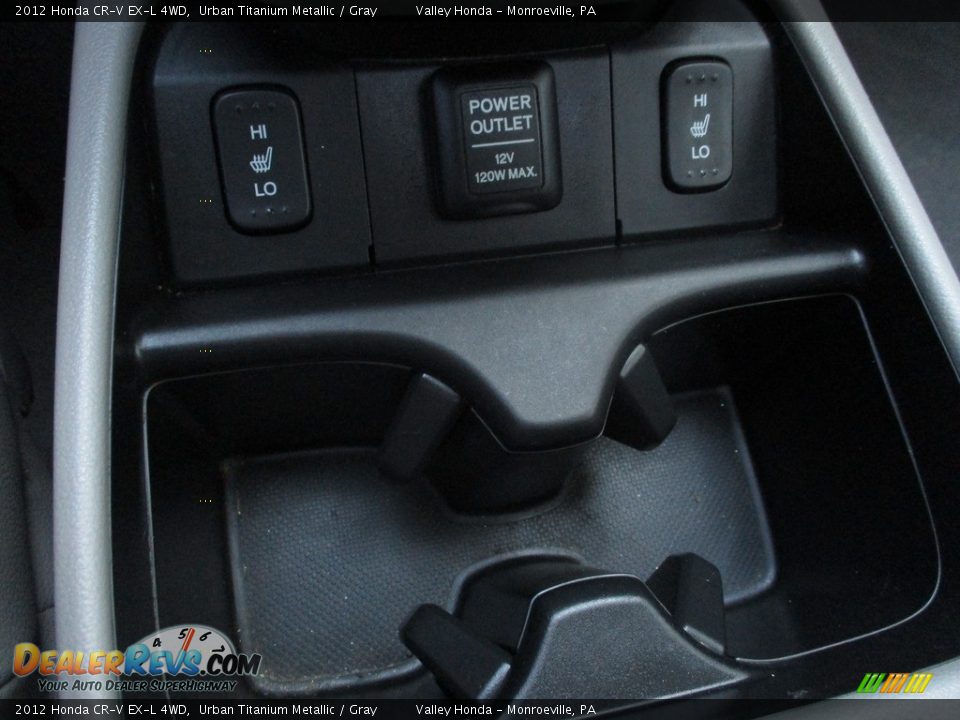 2012 Honda CR-V EX-L 4WD Urban Titanium Metallic / Gray Photo #18