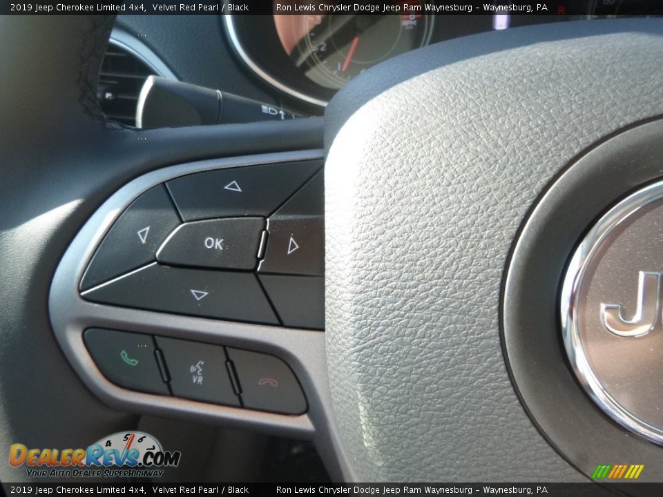 2019 Jeep Cherokee Limited 4x4 Velvet Red Pearl / Black Photo #19