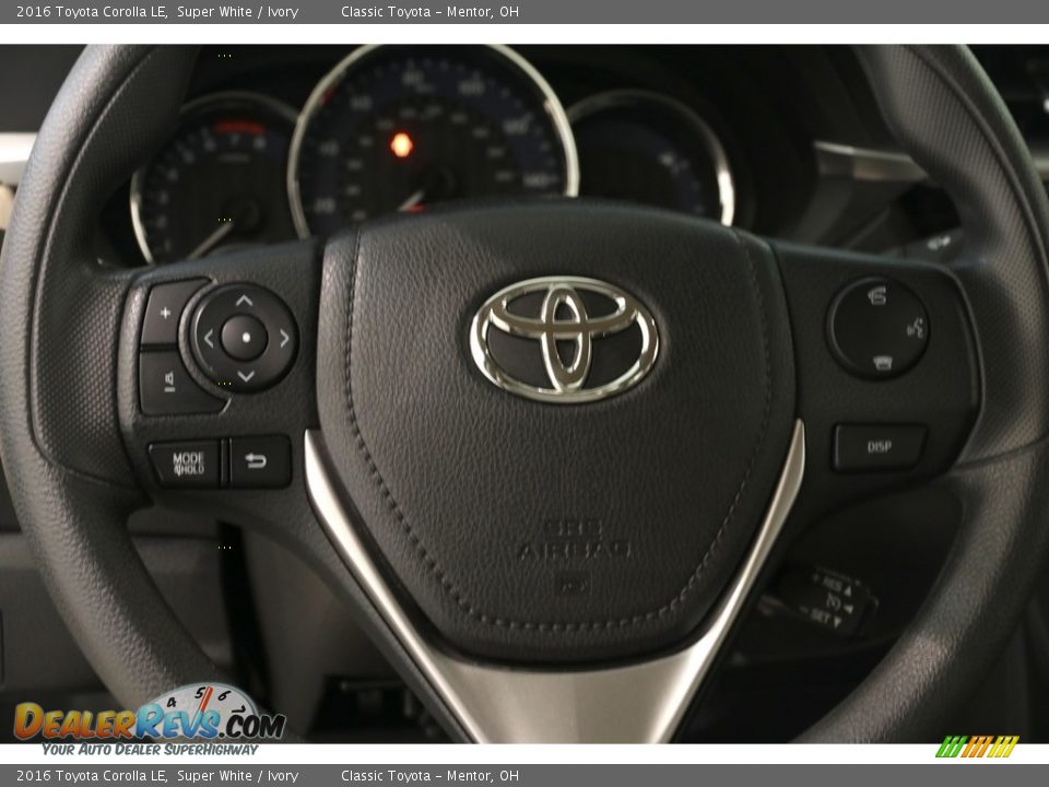 2016 Toyota Corolla LE Super White / Ivory Photo #6