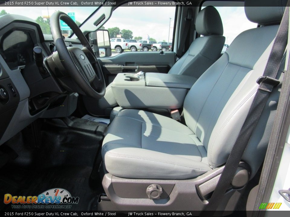 2015 Ford F250 Super Duty XL Crew Cab Oxford White / Steel Photo #24