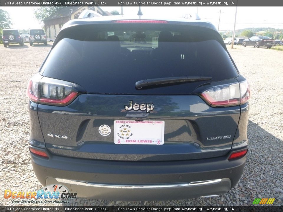 2019 Jeep Cherokee Limited 4x4 Blue Shade Pearl / Black Photo #4