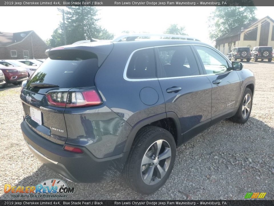 2019 Jeep Cherokee Limited 4x4 Blue Shade Pearl / Black Photo #5