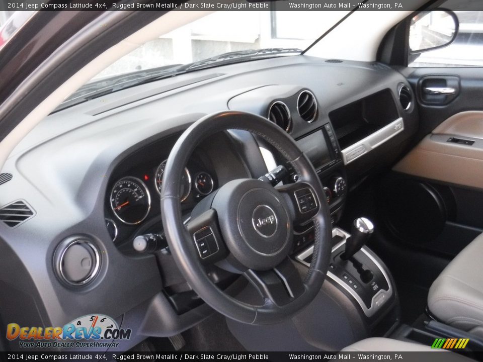2014 Jeep Compass Latitude 4x4 Rugged Brown Metallic / Dark Slate Gray/Light Pebble Photo #12