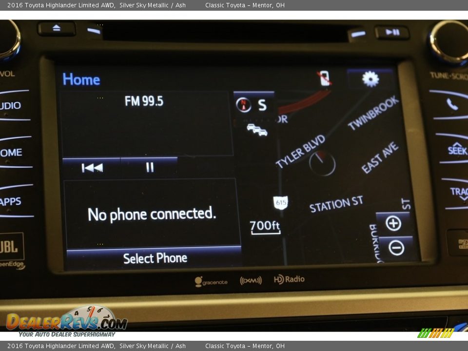 2016 Toyota Highlander Limited AWD Silver Sky Metallic / Ash Photo #10