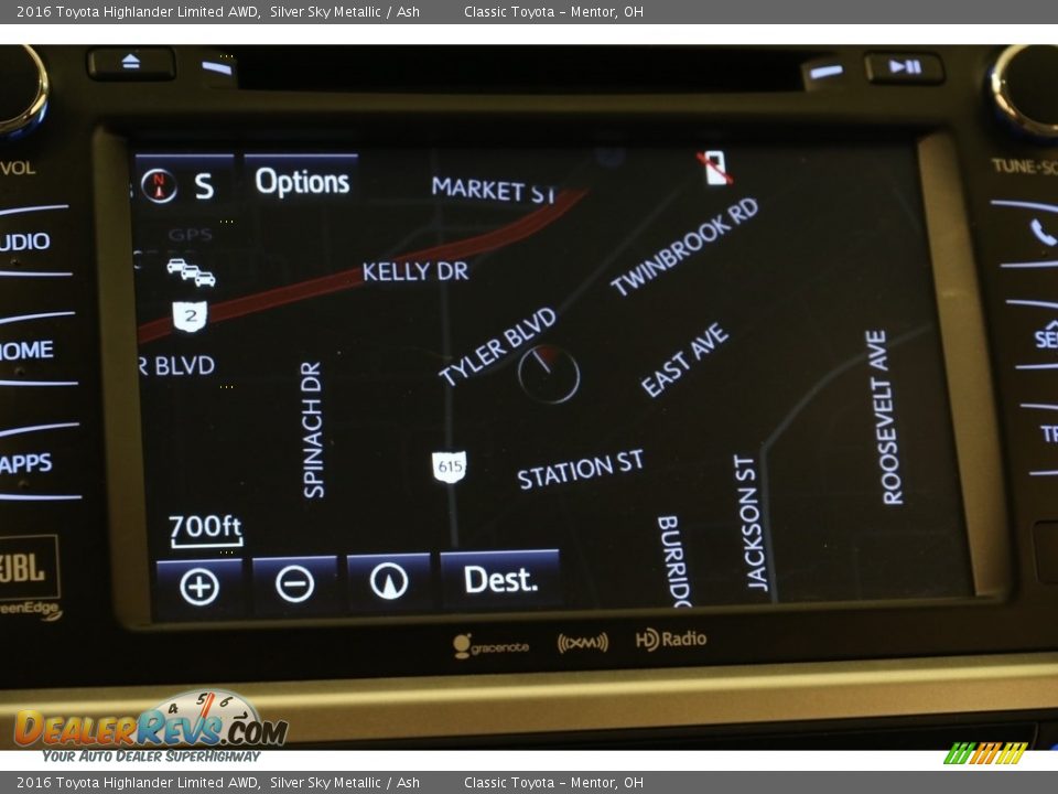 2016 Toyota Highlander Limited AWD Silver Sky Metallic / Ash Photo #11
