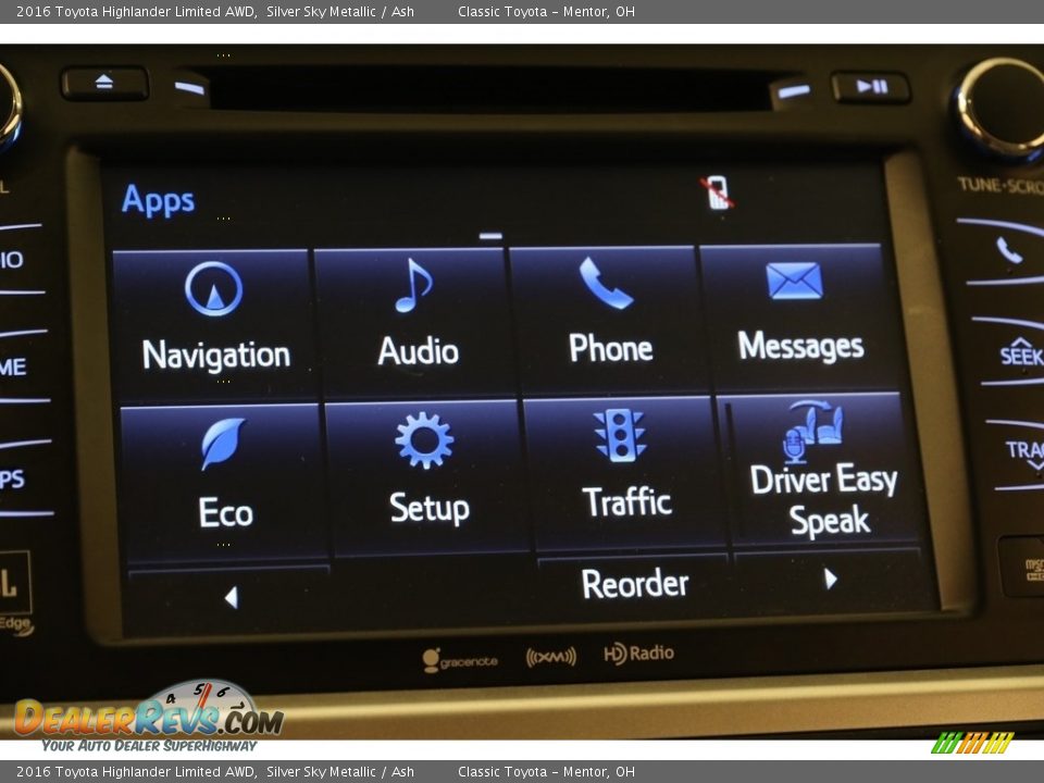 2016 Toyota Highlander Limited AWD Silver Sky Metallic / Ash Photo #12