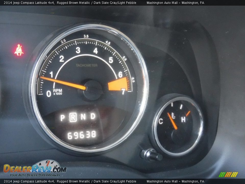 2014 Jeep Compass Latitude 4x4 Rugged Brown Metallic / Dark Slate Gray/Light Pebble Photo #28