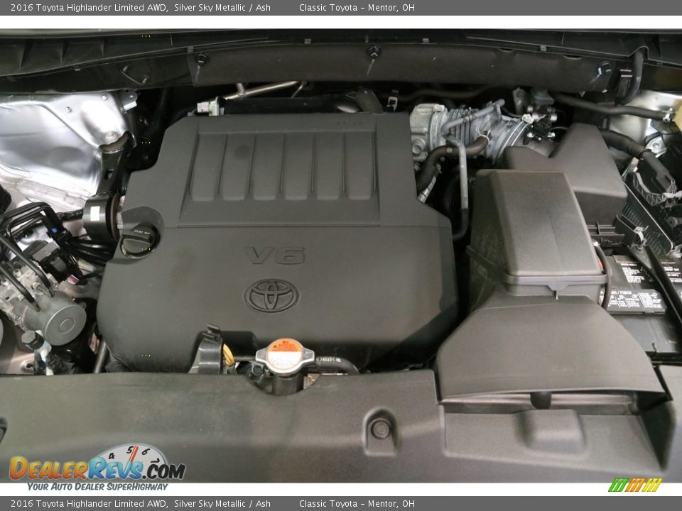 2016 Toyota Highlander Limited AWD Silver Sky Metallic / Ash Photo #20