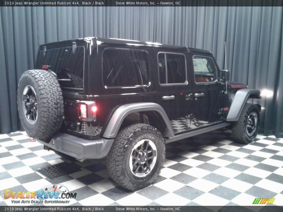 2019 Jeep Wrangler Unlimited Rubicon 4x4 Black / Black Photo #6