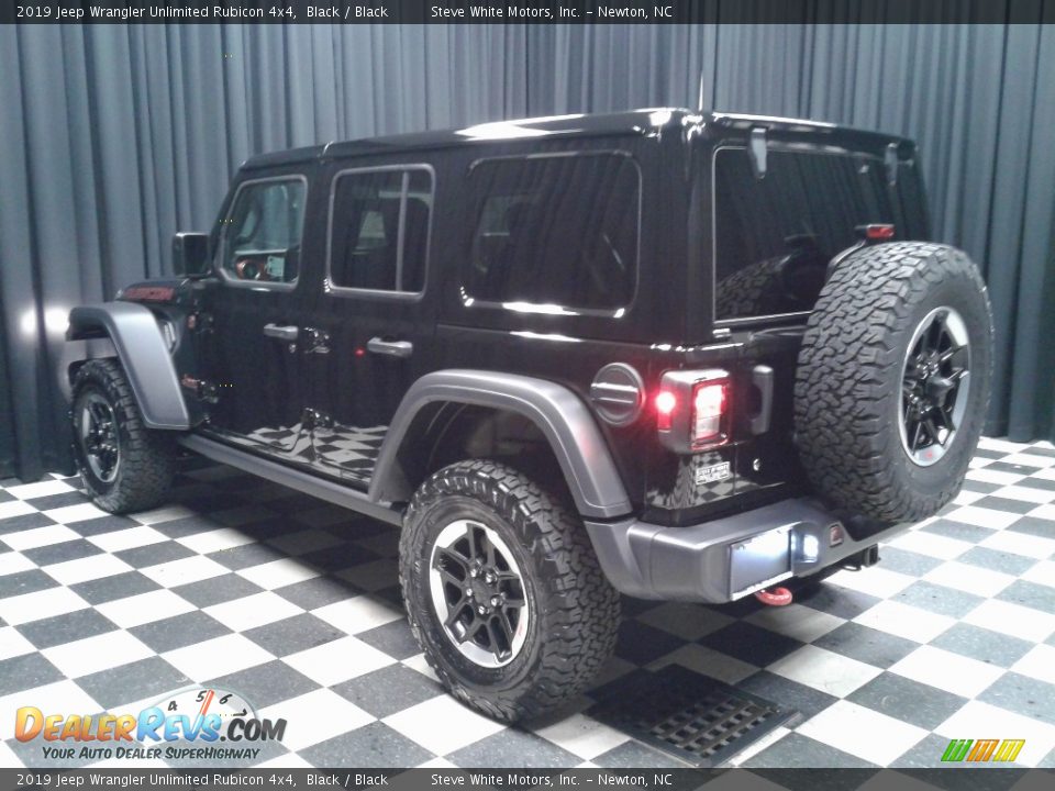 2019 Jeep Wrangler Unlimited Rubicon 4x4 Black / Black Photo #8