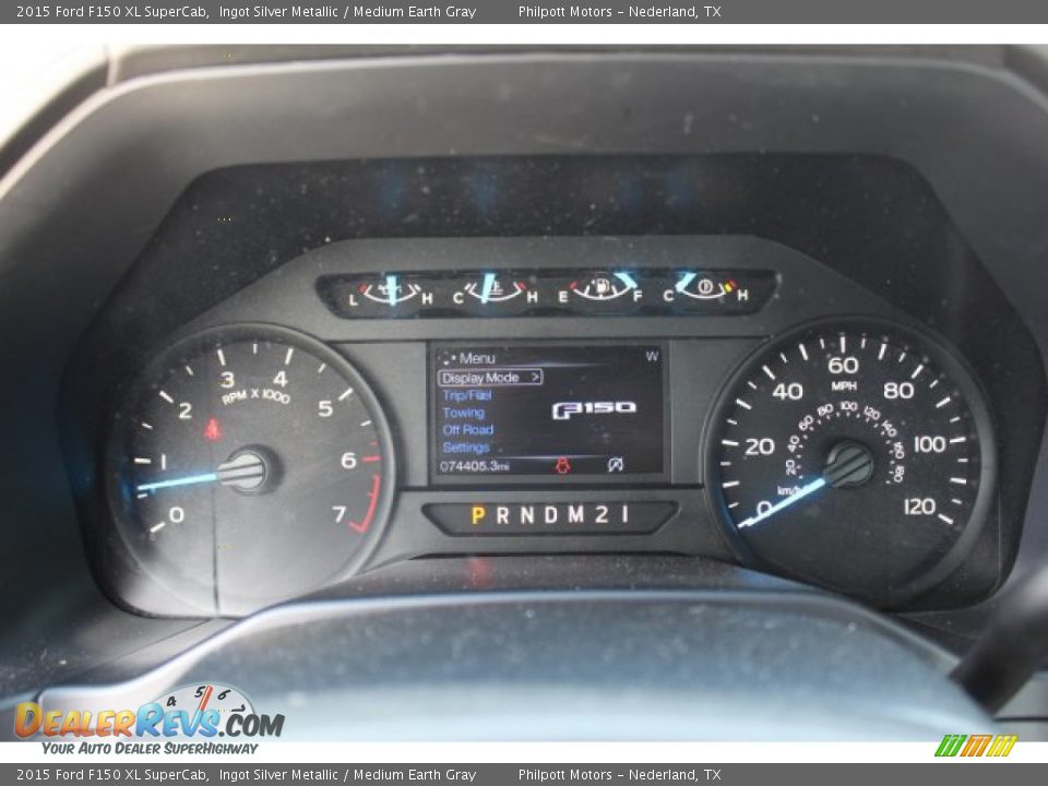 2015 Ford F150 XL SuperCab Ingot Silver Metallic / Medium Earth Gray Photo #14