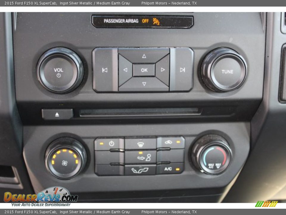 2015 Ford F150 XL SuperCab Ingot Silver Metallic / Medium Earth Gray Photo #17