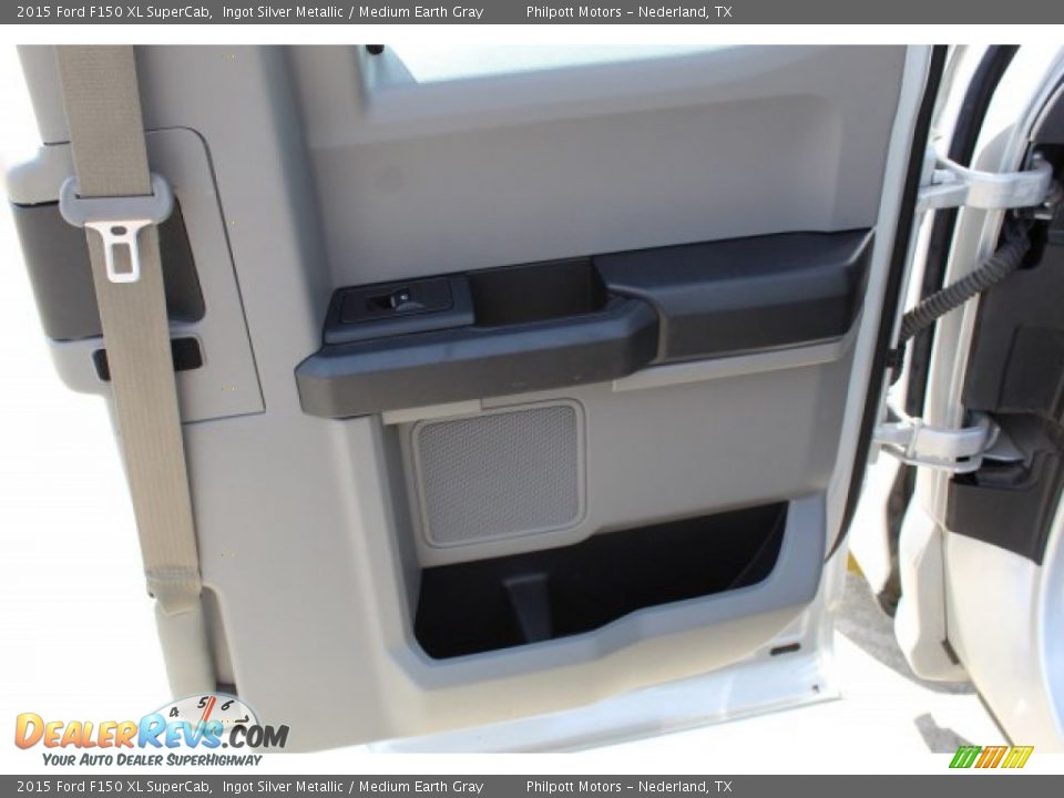 2015 Ford F150 XL SuperCab Ingot Silver Metallic / Medium Earth Gray Photo #23
