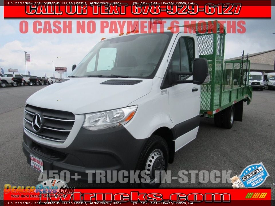 2019 Mercedes-Benz Sprinter 4500 Cab Chassis Arctic White / Black Photo #1