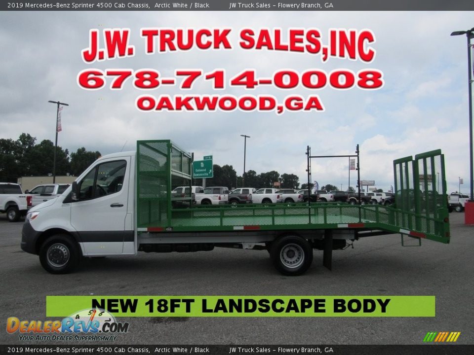 2019 Mercedes-Benz Sprinter 4500 Cab Chassis Arctic White / Black Photo #2