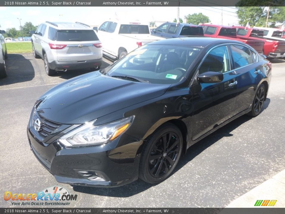 2018 Nissan Altima 2.5 S Super Black / Charcoal Photo #8