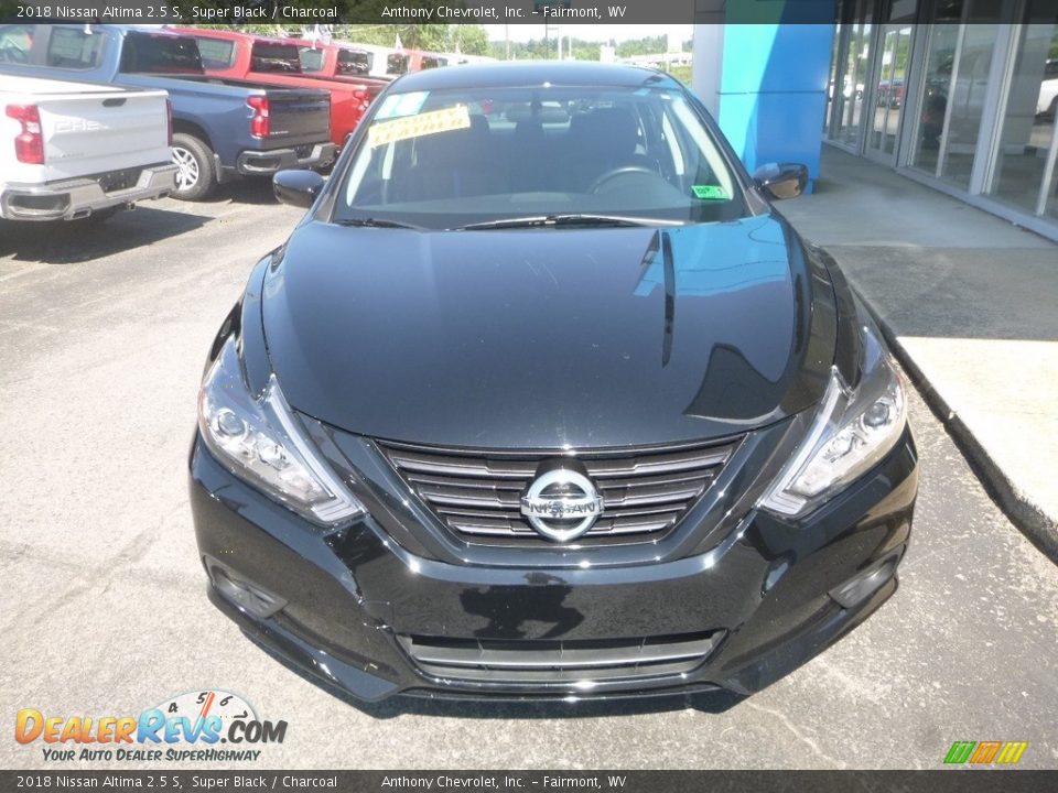 2018 Nissan Altima 2.5 S Super Black / Charcoal Photo #9