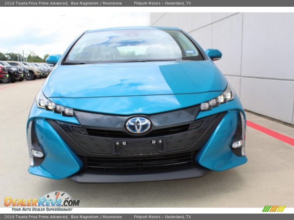 2019 Toyota Prius Prime Advanced Blue Magnetism / Moonstone Photo #3