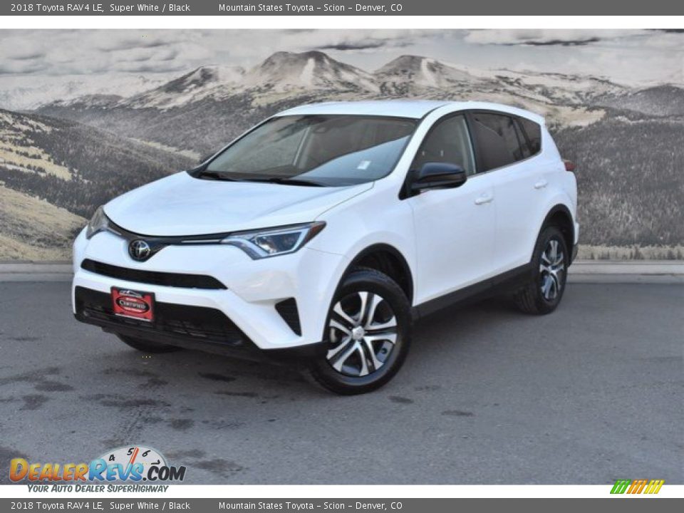 2018 Toyota RAV4 LE Super White / Black Photo #5