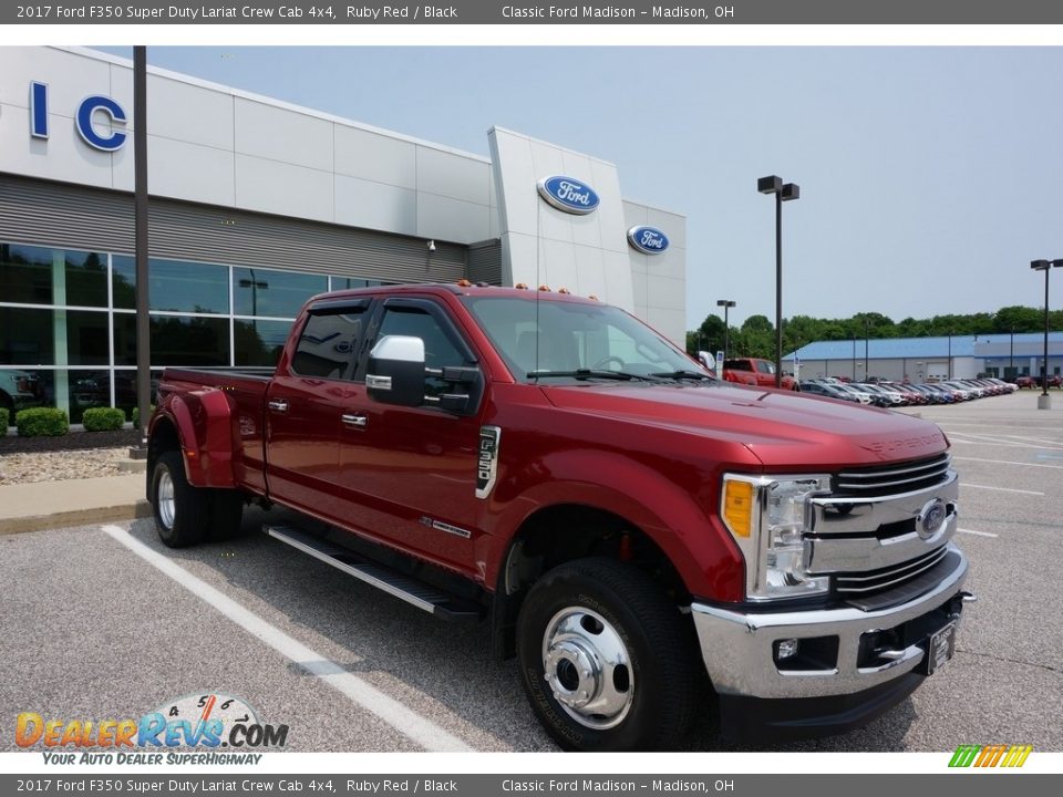 2017 Ford F350 Super Duty Lariat Crew Cab 4x4 Ruby Red / Black Photo #1