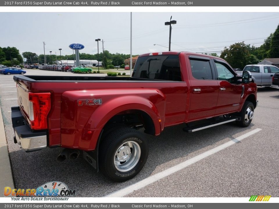 2017 Ford F350 Super Duty Lariat Crew Cab 4x4 Ruby Red / Black Photo #4