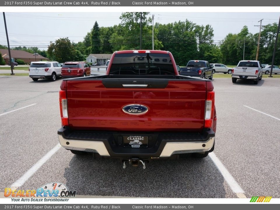 2017 Ford F350 Super Duty Lariat Crew Cab 4x4 Ruby Red / Black Photo #6