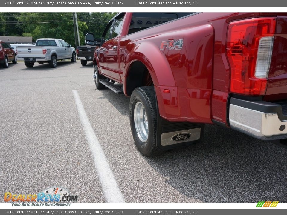 2017 Ford F350 Super Duty Lariat Crew Cab 4x4 Ruby Red / Black Photo #7