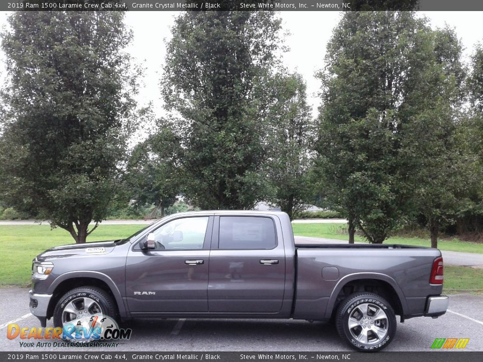 2019 Ram 1500 Laramie Crew Cab 4x4 Granite Crystal Metallic / Black Photo #1