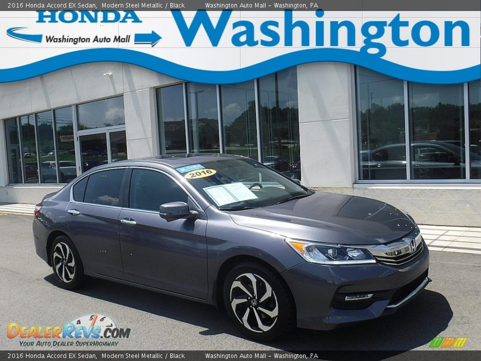 2016 Honda Accord EX Sedan Modern Steel Metallic / Black Photo #1