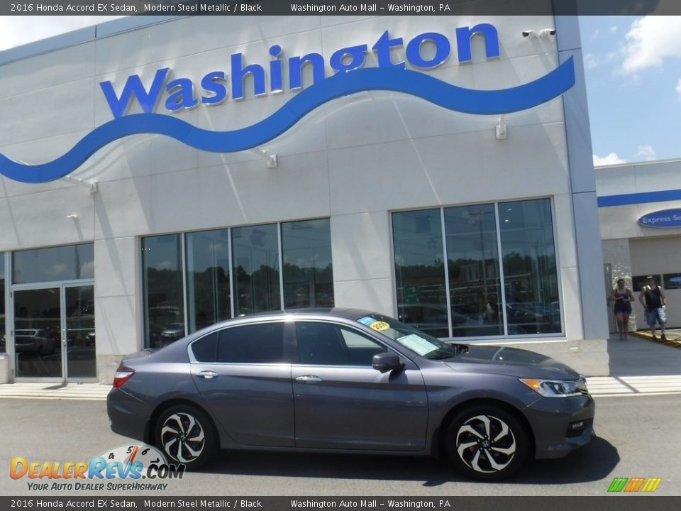 2016 Honda Accord EX Sedan Modern Steel Metallic / Black Photo #2
