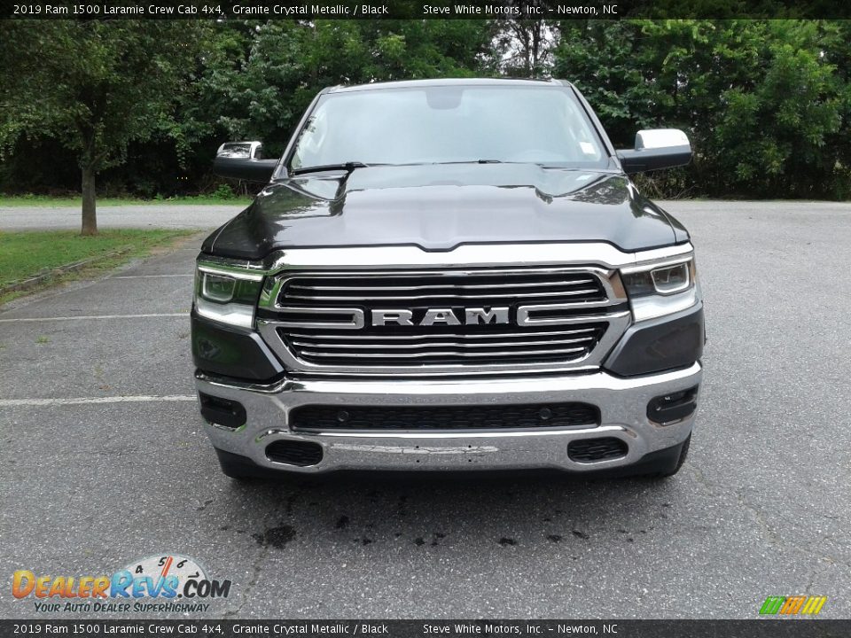 2019 Ram 1500 Laramie Crew Cab 4x4 Granite Crystal Metallic / Black Photo #3