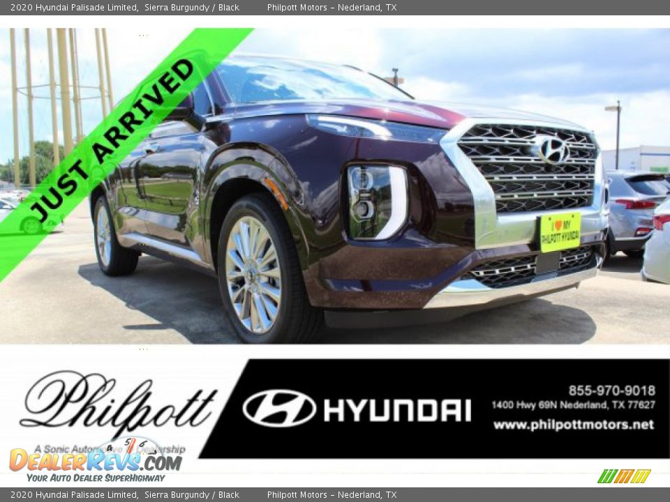2020 Hyundai Palisade Limited Sierra Burgundy / Black Photo #1