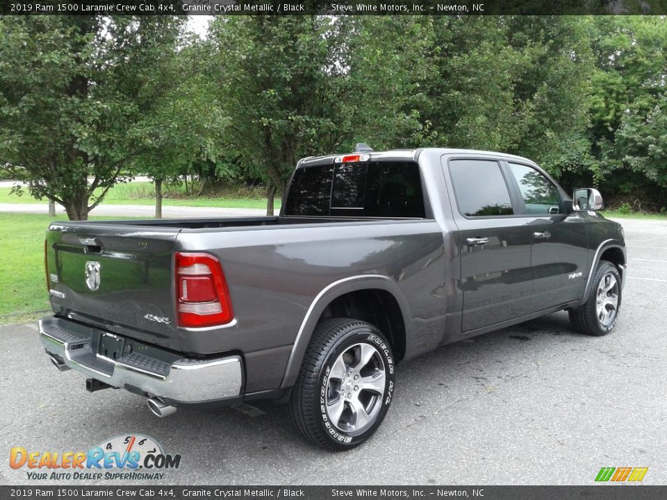 2019 Ram 1500 Laramie Crew Cab 4x4 Granite Crystal Metallic / Black Photo #6