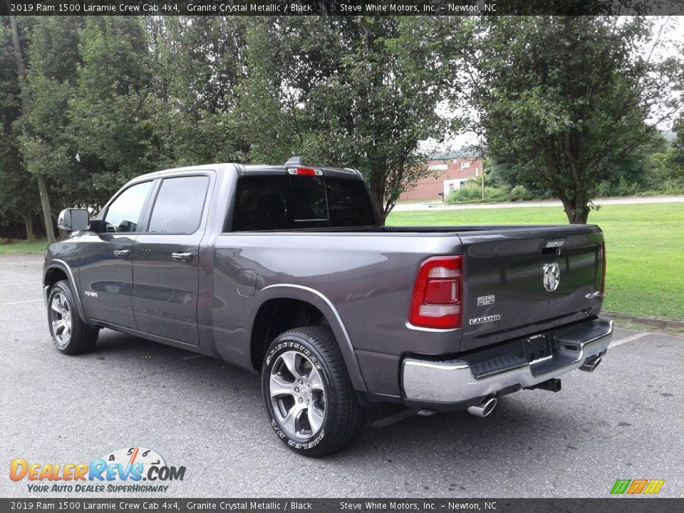 2019 Ram 1500 Laramie Crew Cab 4x4 Granite Crystal Metallic / Black Photo #8