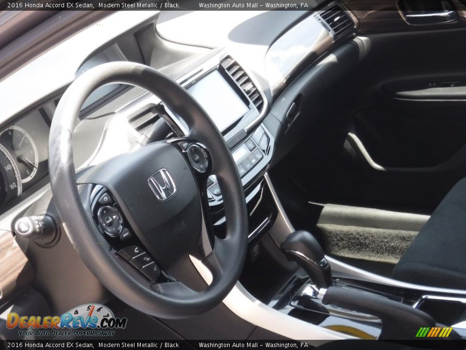 2016 Honda Accord EX Sedan Modern Steel Metallic / Black Photo #13