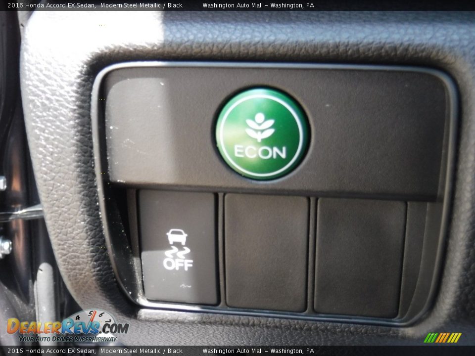 2016 Honda Accord EX Sedan Modern Steel Metallic / Black Photo #15