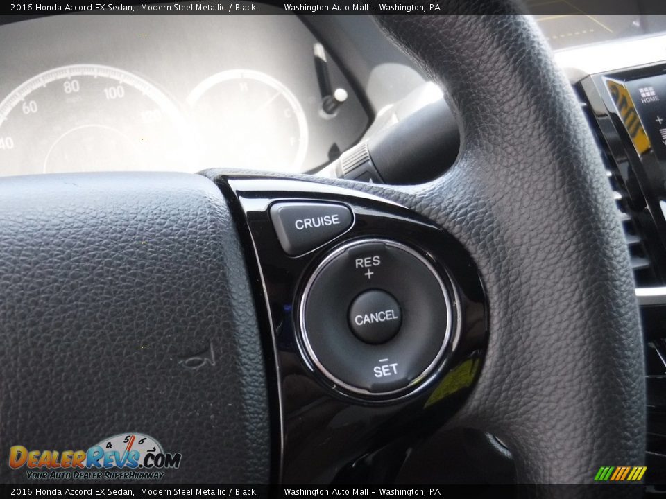 2016 Honda Accord EX Sedan Modern Steel Metallic / Black Photo #20