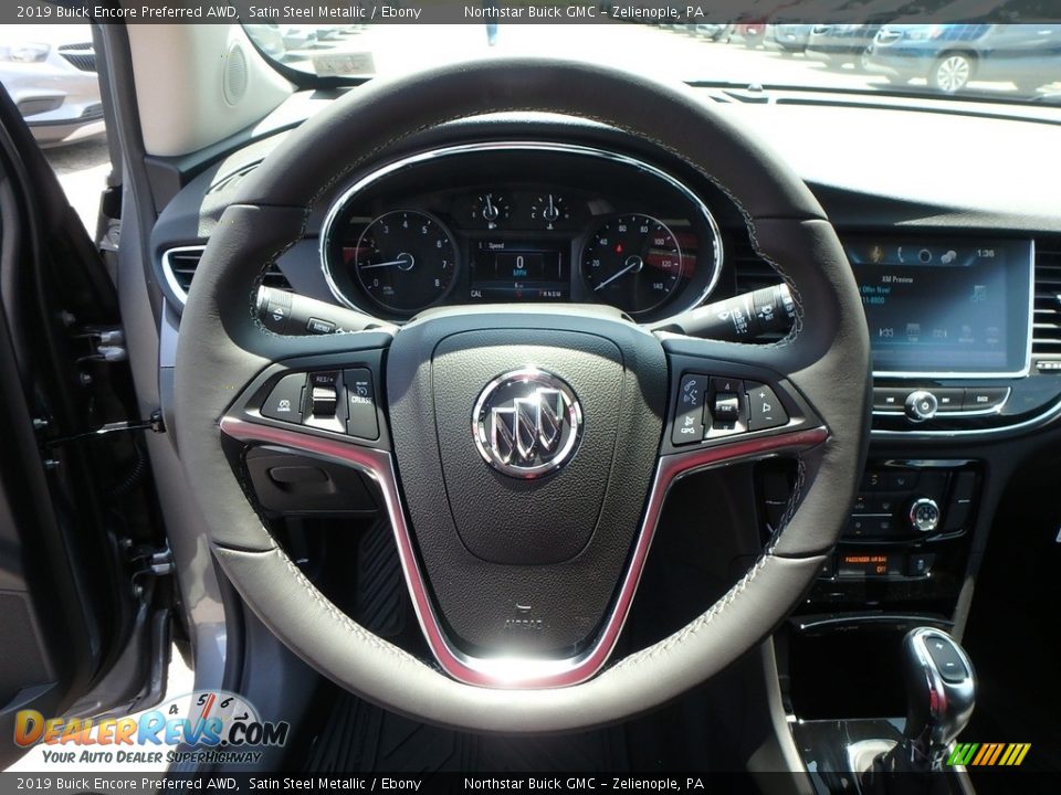 2019 Buick Encore Preferred AWD Satin Steel Metallic / Ebony Photo #17