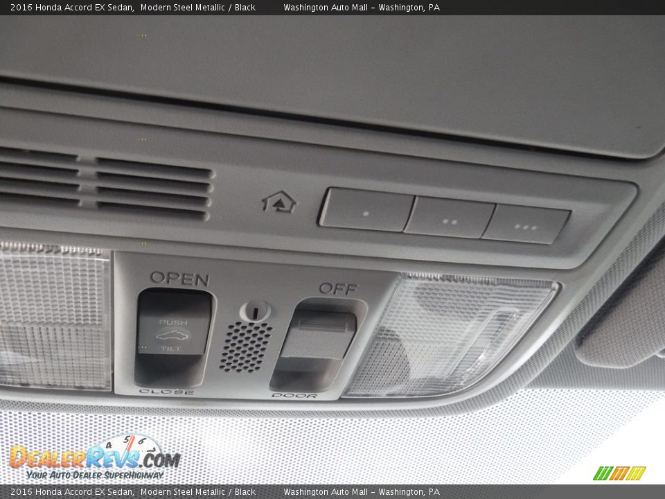 2016 Honda Accord EX Sedan Modern Steel Metallic / Black Photo #21